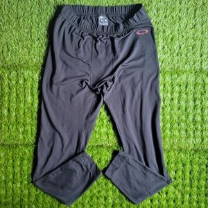 Vintage Oakley Software Long John Jogger Sweat Pants Size Medium Black Color